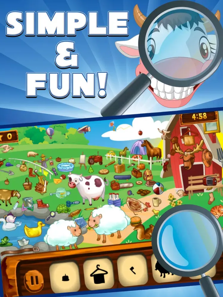 Hidden Objects - FarmFun iPad 应用截图