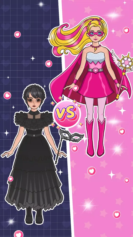 Left Or Right: Dress Up Diary Ekran Görüntüleri