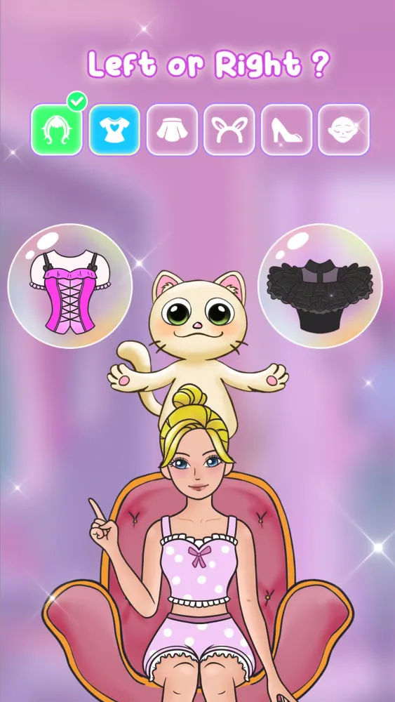Left Or Right: Dress Up Diary Ekran Görüntüleri