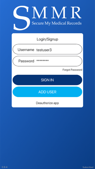 Secure My Med Records Ekran Görüntüleri