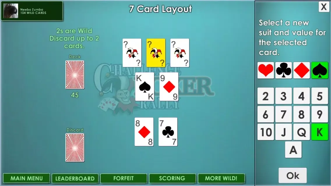 Captures d'écran de Challenge Poker Rally
