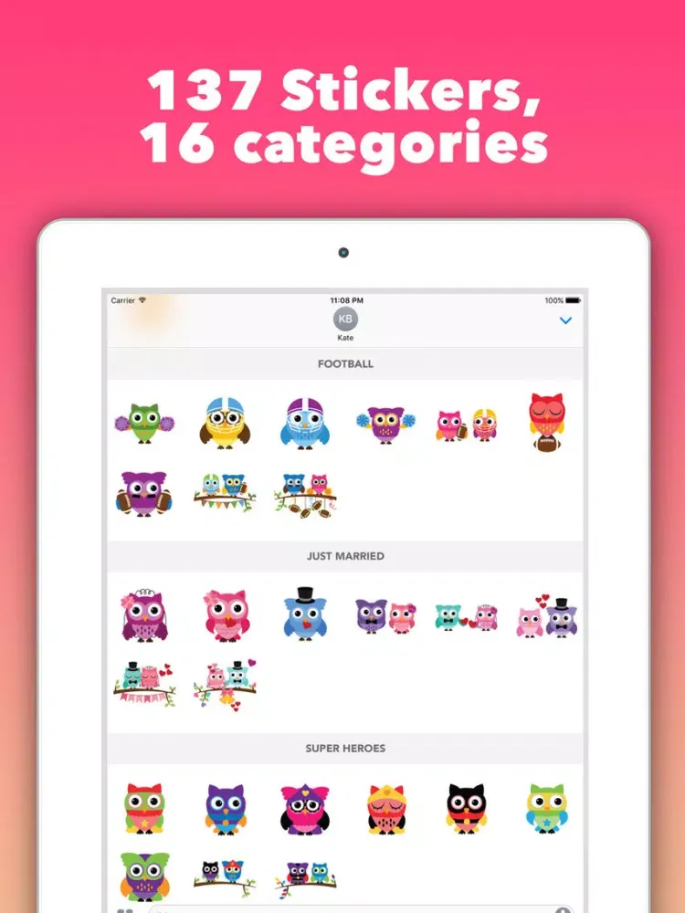 Tangkapan layar Owlidays - Holidays wishes and greetings iPad 