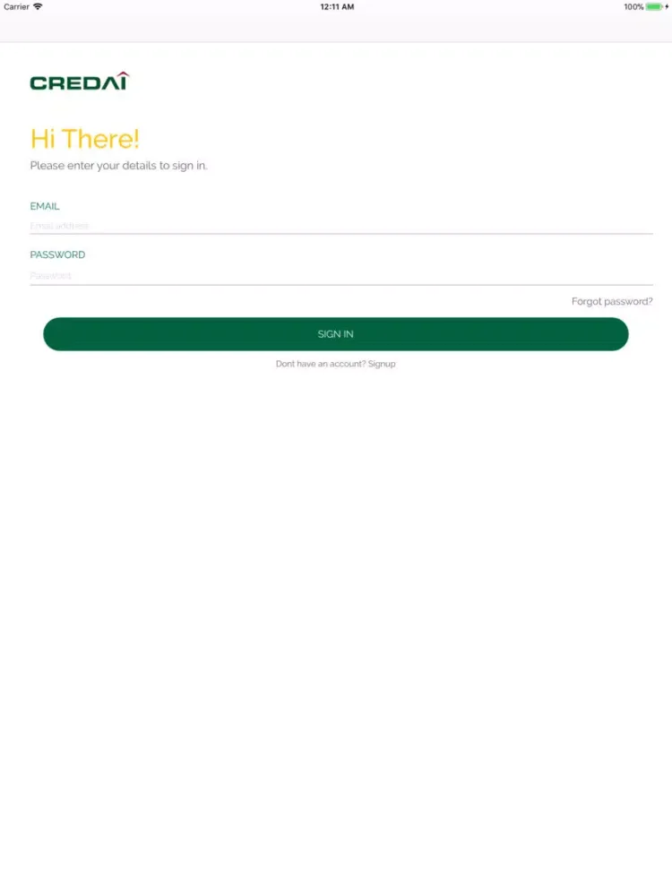 CREDAI Connect iPad  स्क्रीनशॉट
