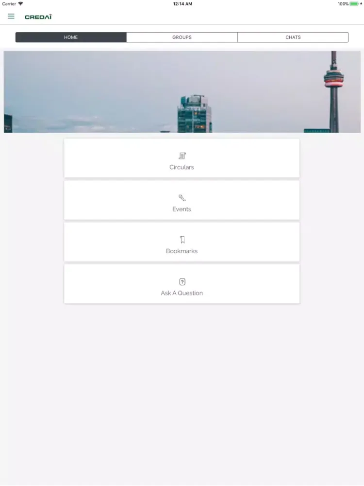 CREDAI Connect iPad  स्क्रीनशॉट
