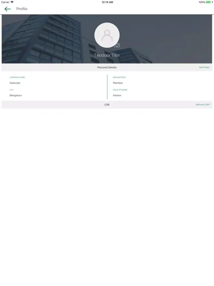 CREDAI Connect iPad  स्क्रीनशॉट
