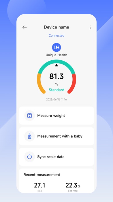 Zrzuty ekranu Unique Health