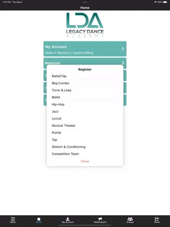 Скриншоты Legacy Dance Academy iPad 