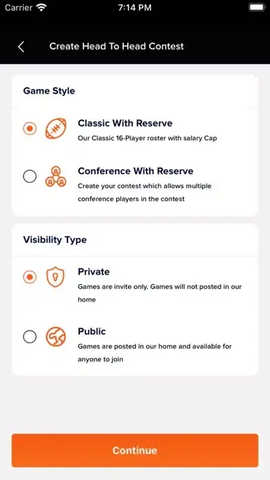 ภาพหน้าจอของ Legacy Fantasy Sports