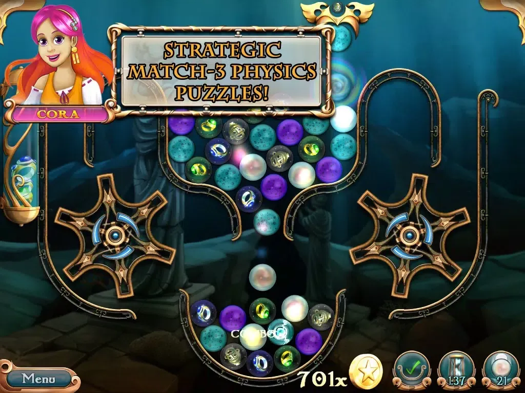League of Mermaids: Match-3 iPad  Screenshots