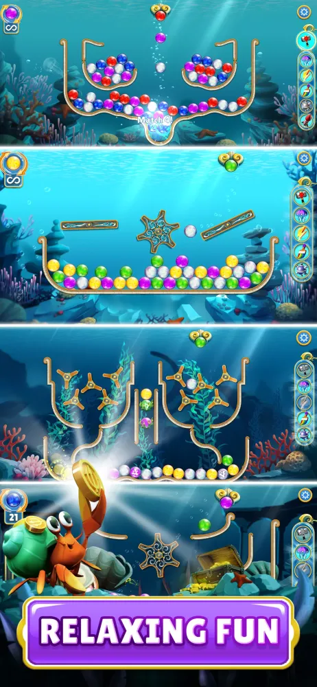 Ảnh chụp màn hình của Pearls of Atlantis Match & Pop