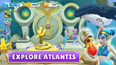 Pearls of Atlantis Match & Pop स्क्रीनशॉट
