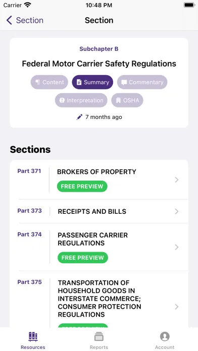 Trucking Standards Online Screenshots
