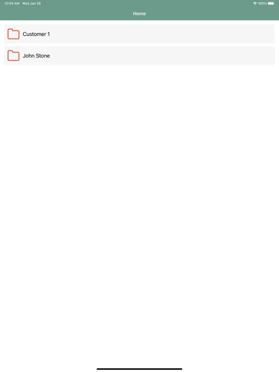 Ảnh chụp màn hình của NAS PDF Form iPad