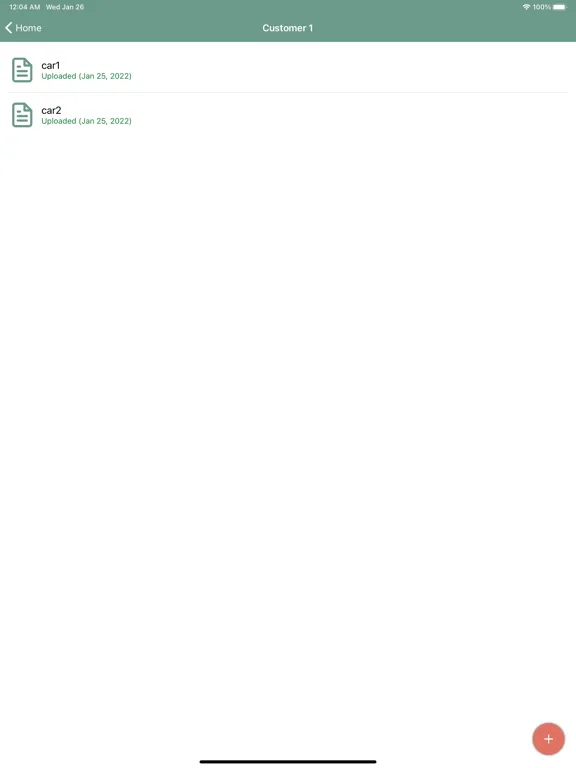 Ảnh chụp màn hình của NAS PDF Form iPad