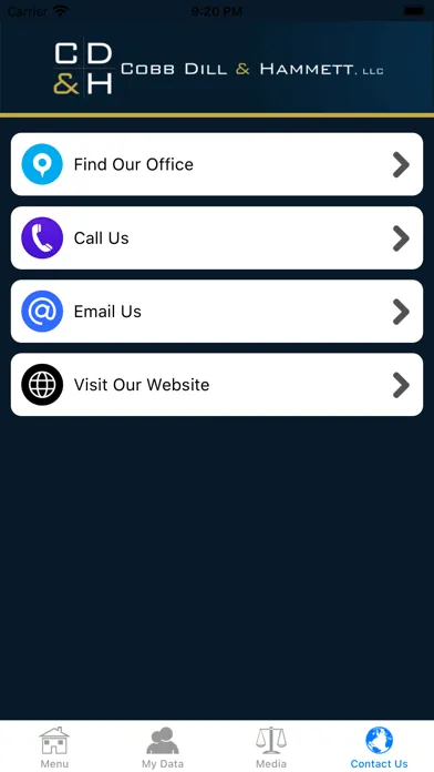 Captures d'écran de Cobb, Dill & Hammett Law App