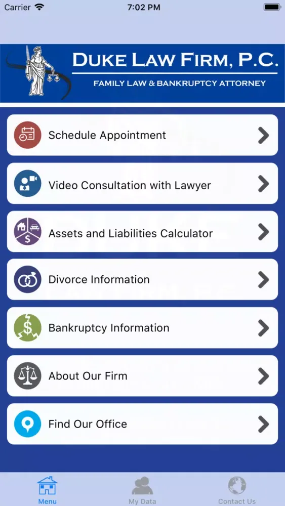 Capturas de pantalla de Duke Law Firm, P.C. App