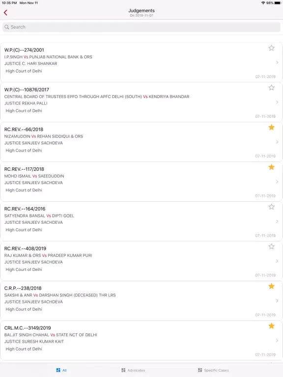 LegalAstra HC - high court app iPad  Screenshots