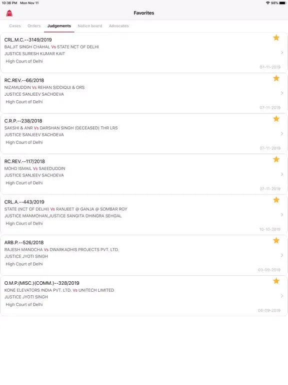 LegalAstra HC - high court app iPad  Screenshots
