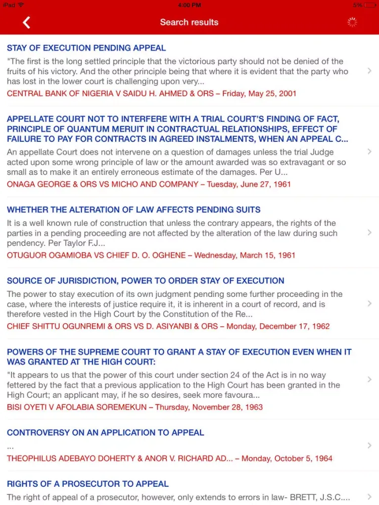 Legalpedia SMI iPad 應用截圖