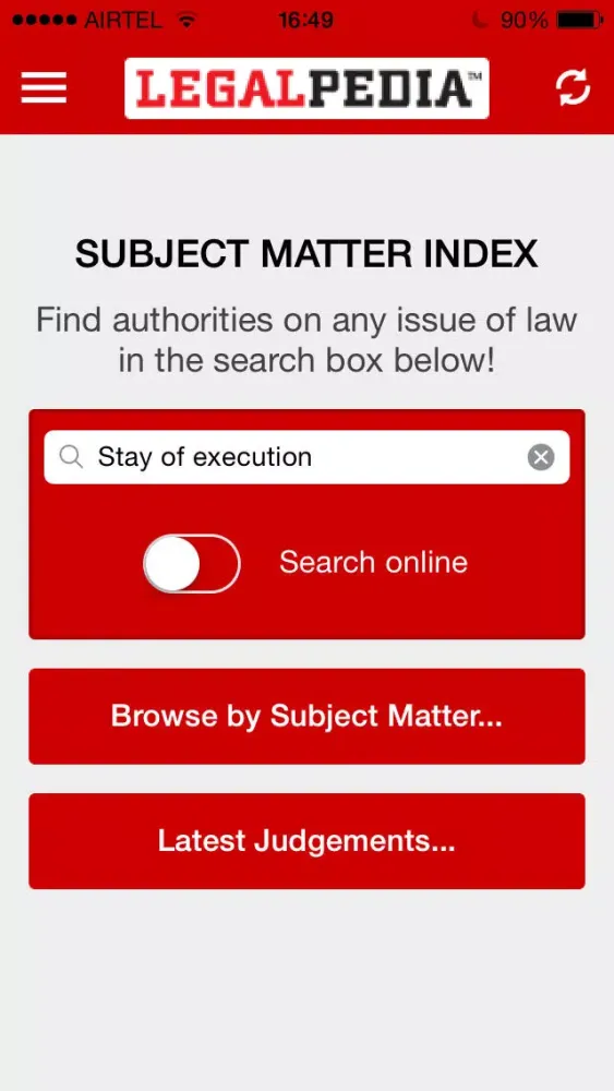 Legalpedia SMI應用截圖