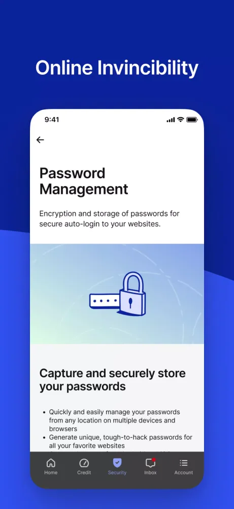 Capturas de pantalla de ID Theft Defense