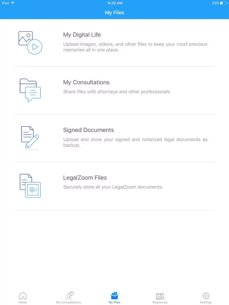 LegalZoom Estate Planning iPad  स्क्रीनशॉट