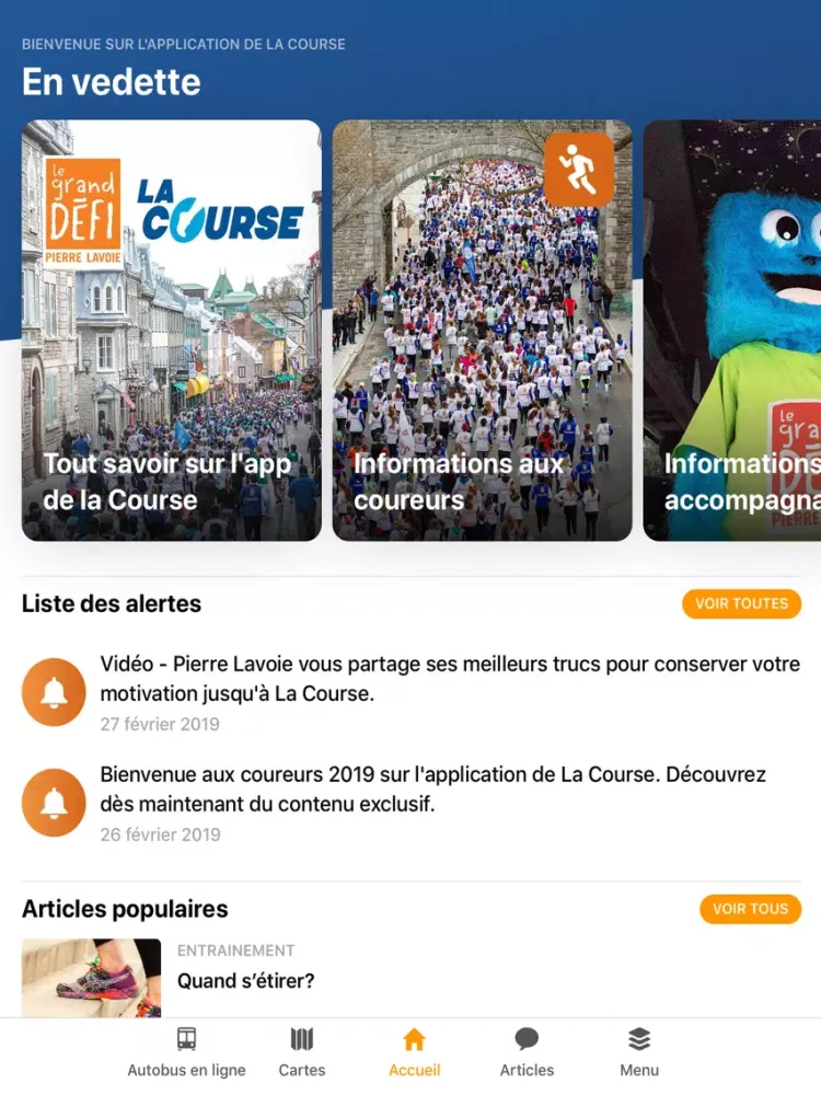Captures d'écran de La Course iPad 