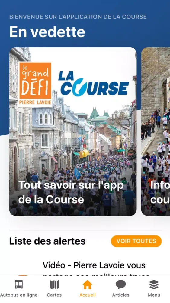 Captures d'écran de La Course