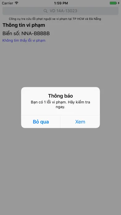 Kiểm tra phạt nguội Oto سکرین شاٹس