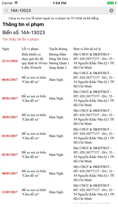 Kiểm tra phạt nguội Oto سکرین شاٹس