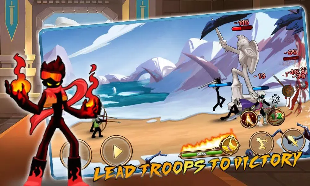ภาพหน้าจอของ Stickman Legend – Ninja Warriors: Kingdom War