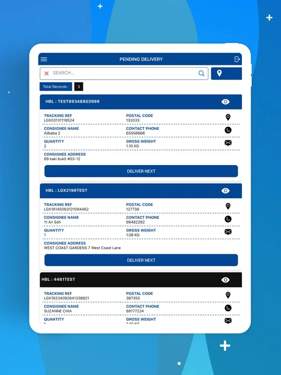 Zrzuty ekranu Legion Express iPad 