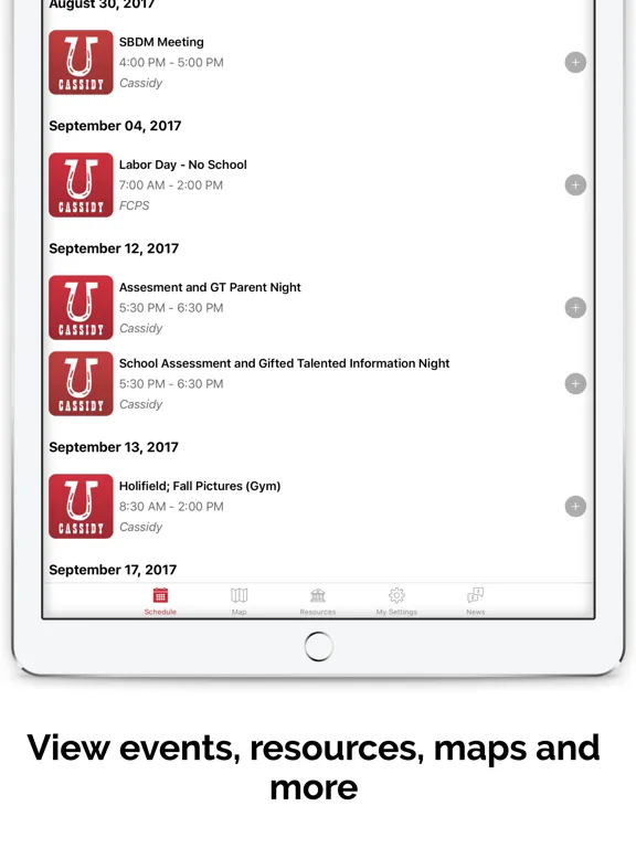 Скриншоты My School App: Events, Resources, and more! iPad 