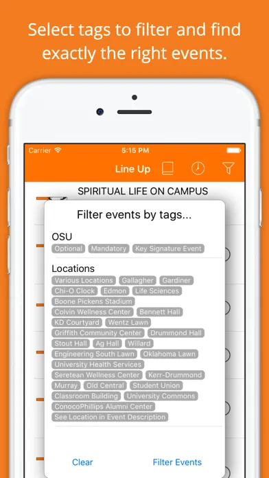 Oklahoma State New Student Orientation and Enrollment 스크린샷