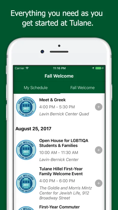 Tulane University Fall Welcome Ekran Görüntüleri