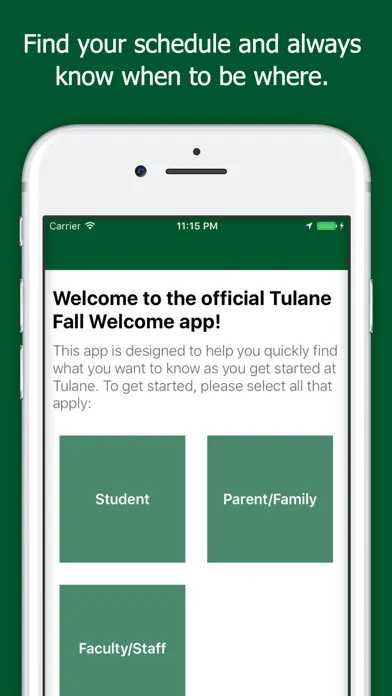 Tulane University Fall Welcome Ekran Görüntüleri