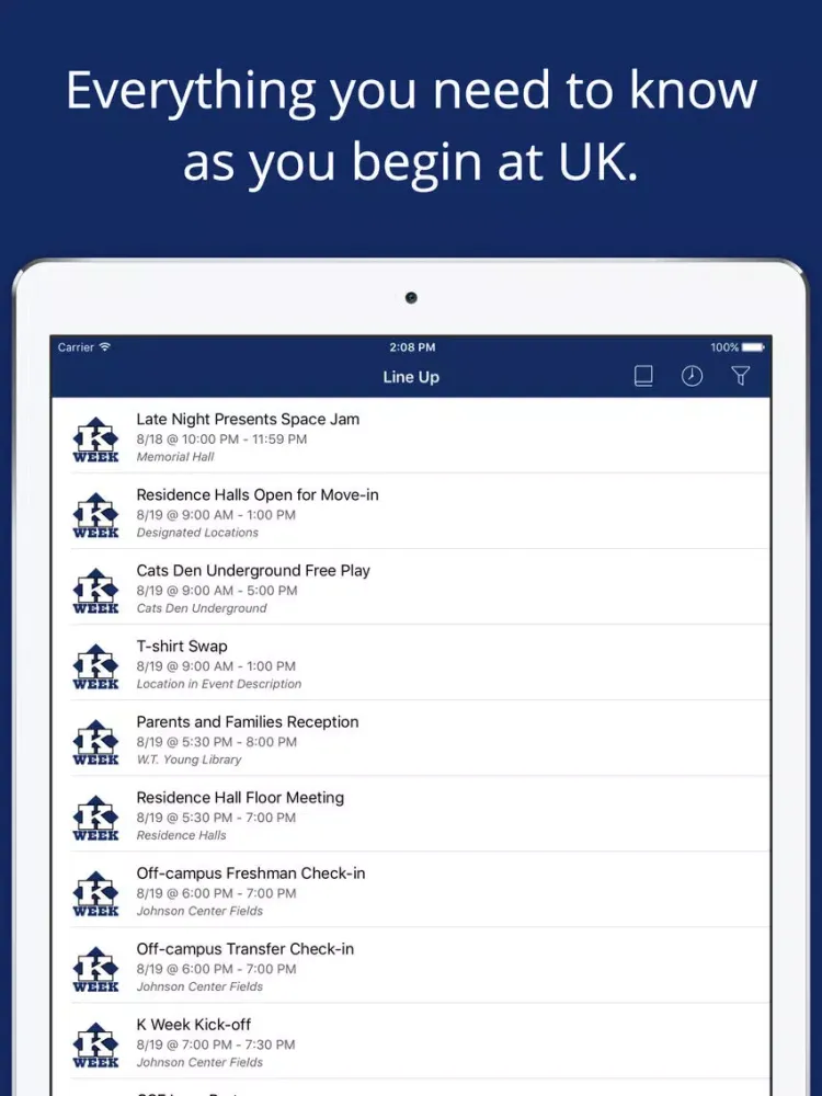 تصاویر University of Kentucky K Week 2016 iPad 