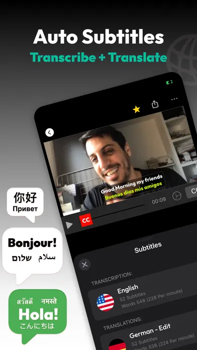 Subtitles AI: Video & Audio 스크린샷
