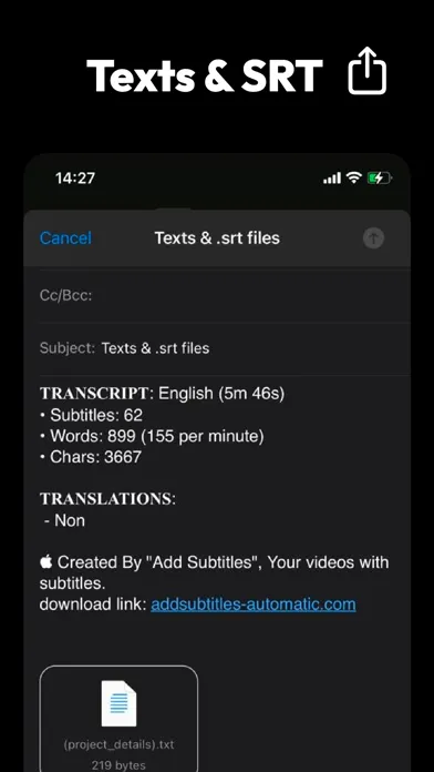 Subtitles AI: Video & Audio 스크린샷