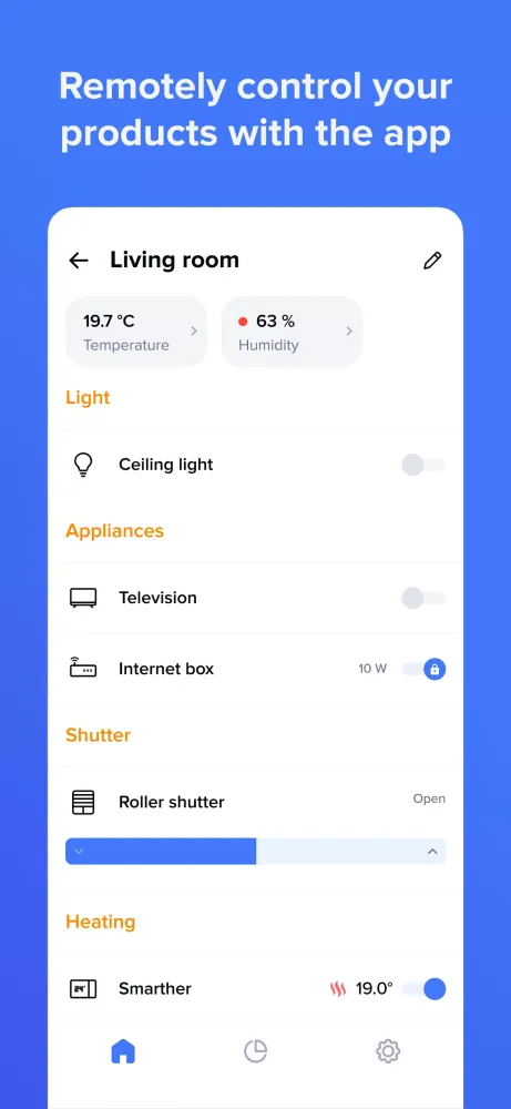 Tangkapan layar Home + Control
