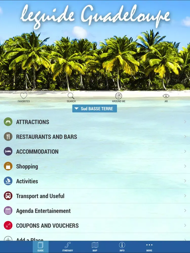 the guide Guadeloupe iPad  स्क्रीनशॉट