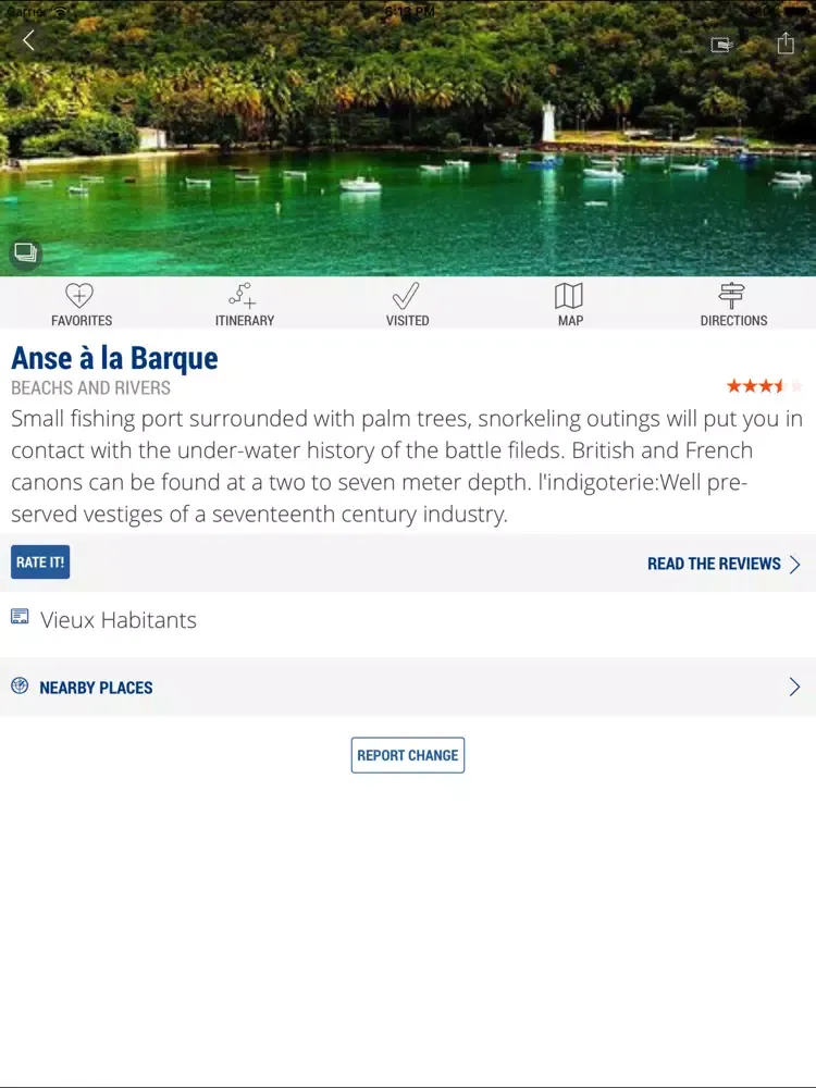 the guide Guadeloupe iPad  स्क्रीनशॉट