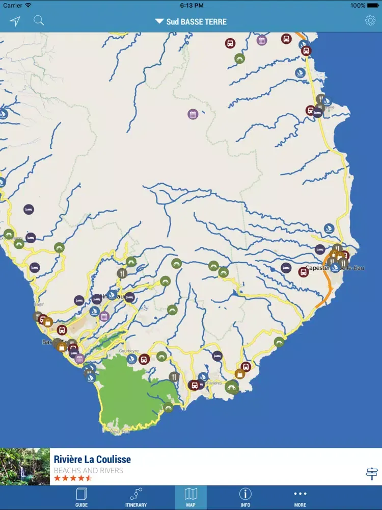 the guide Guadeloupe iPad  स्क्रीनशॉट