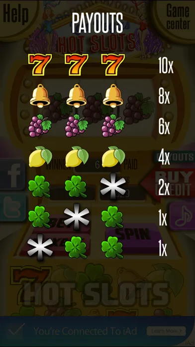 Las Vegas Hot Slots - Hit The Lucky Triple Seven To Win The Jackpot Screenshots