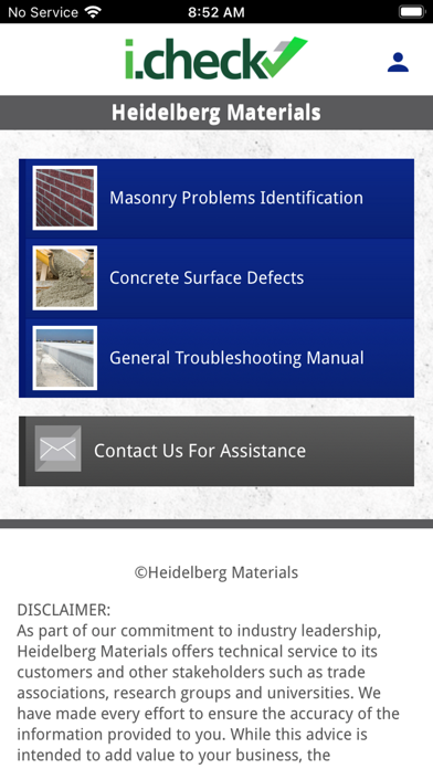 Screenshot di iCheck by Heidelberg Materials