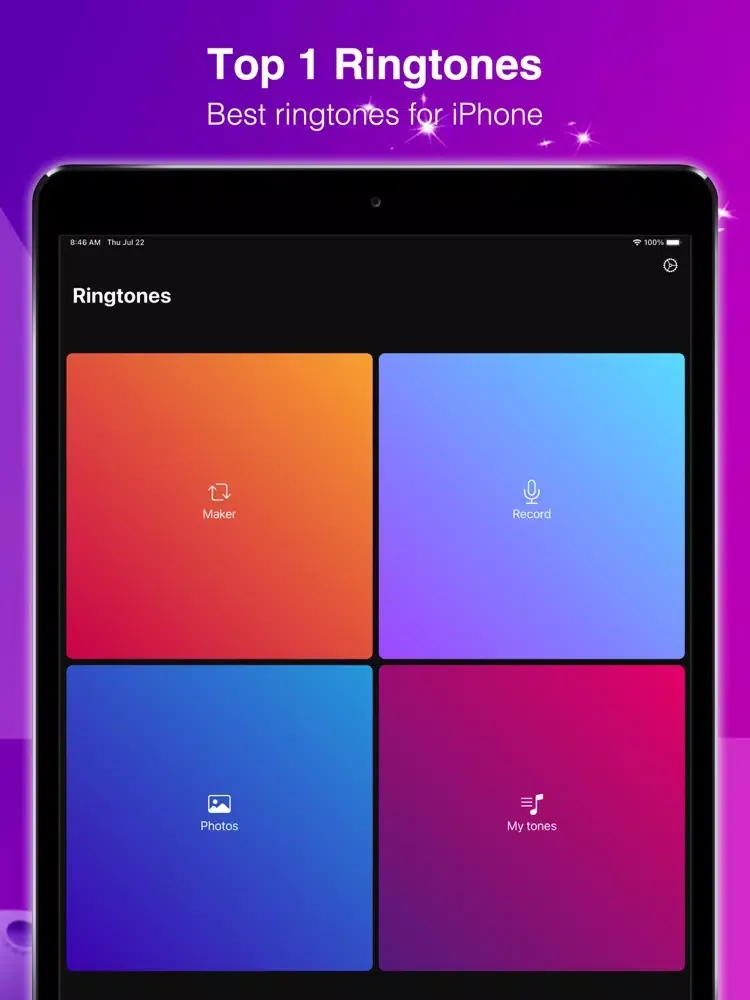 Ringtones for iPhone: Ringtone iPad  Ekran Görüntüleri