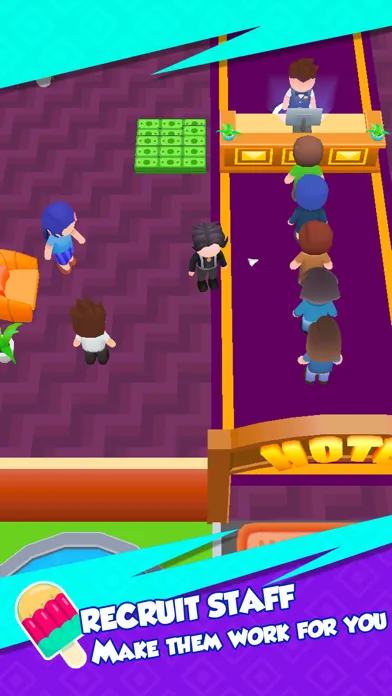 Capturas de tela do Dream Hotel Tycoon
