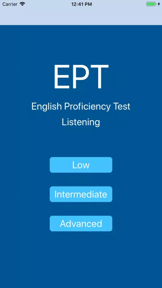 Screenshot di EPT Listening Trial