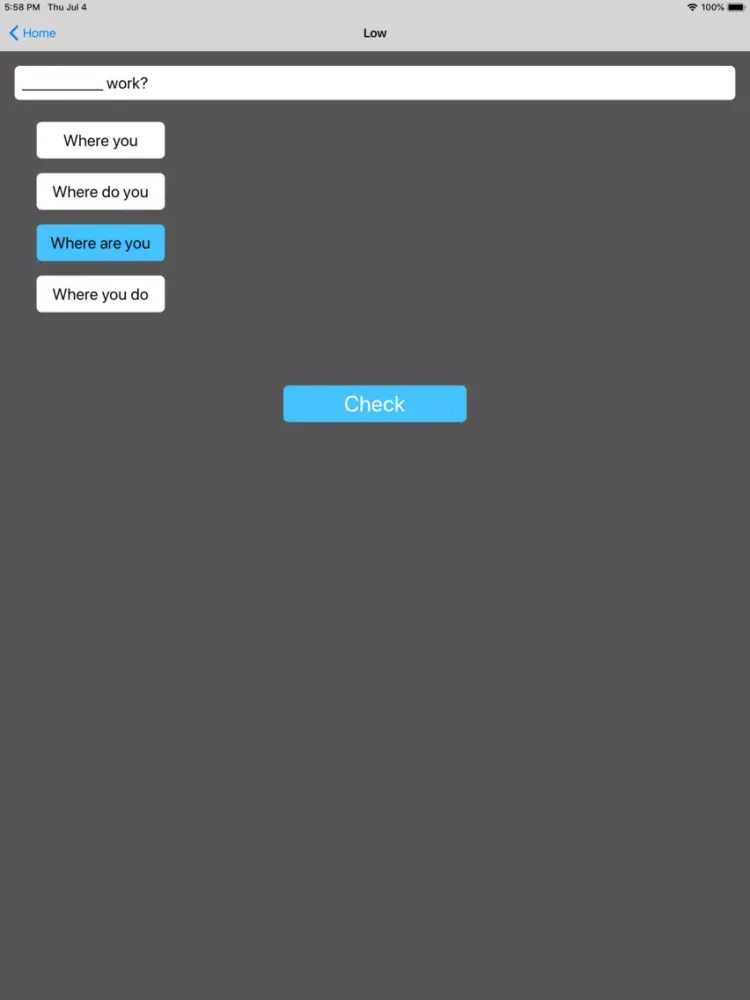 EPT Grammar Lite iPad  स्क्रीनशॉट