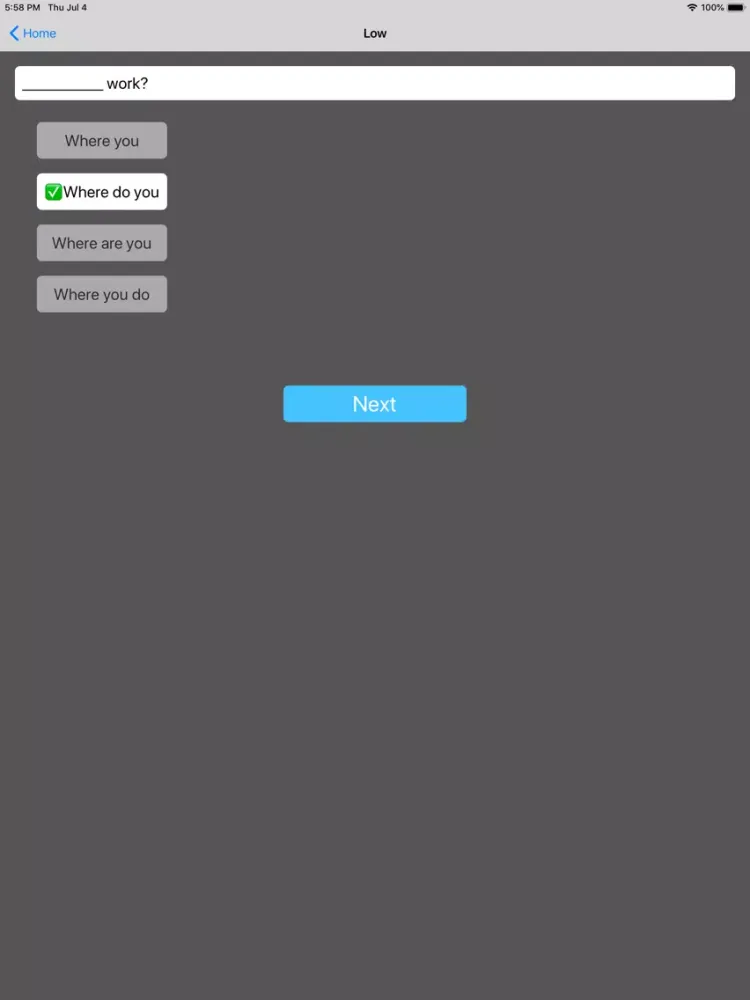 EPT Grammar Lite iPad  स्क्रीनशॉट